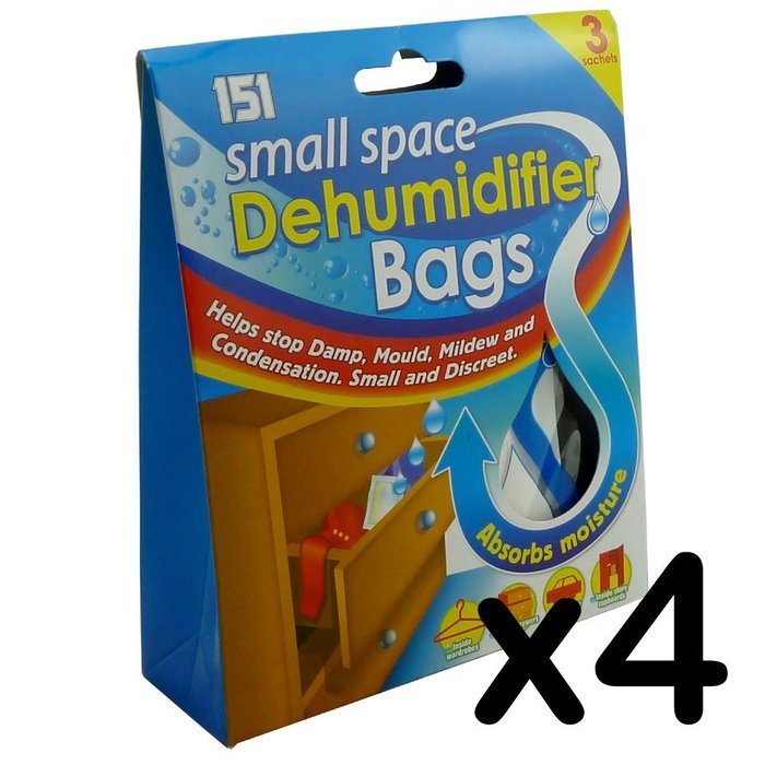 Unknown Pack Of 3/6/9/12 - Small Space Dehumidifier Bags - Small & Discreet - Absorbs Moisture (Pack Of 12)