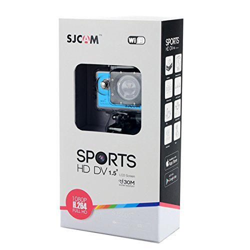 SJCAM SJ5000 Plus 16MP WiFi Action HD Camera Ambarella A7LS75 Waterproof - Blue N8
