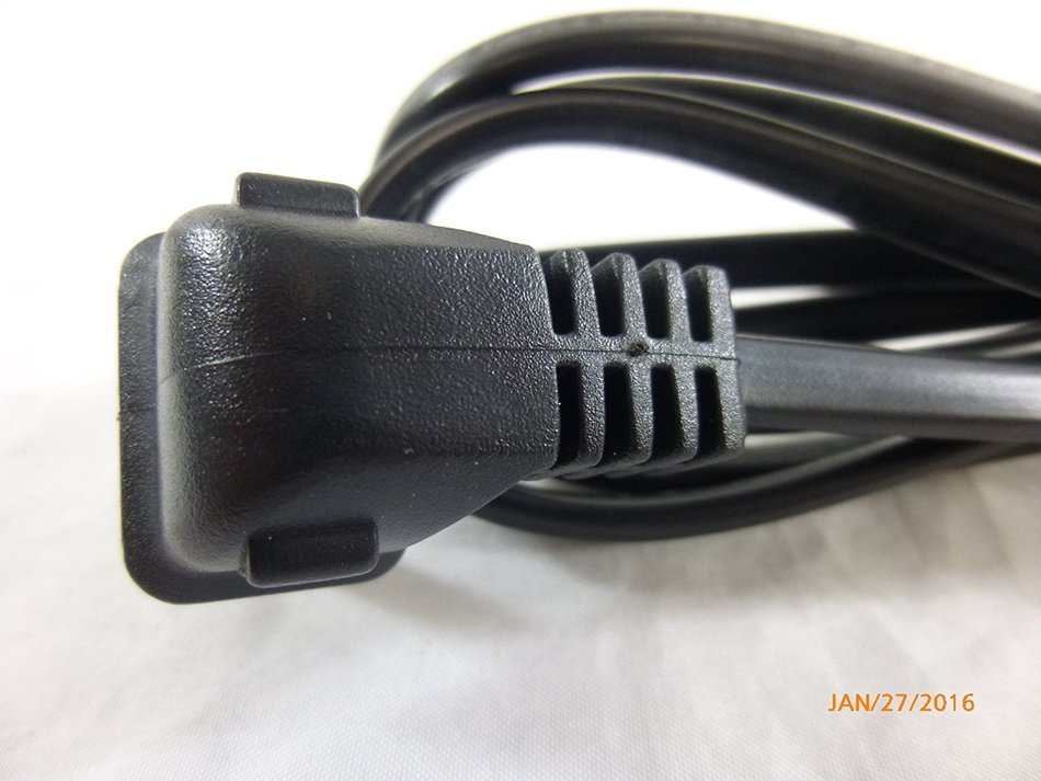 12 Foot Replacement TV Power Cord for Samsung PN 3903-000853 3903-000599 90&deg; Angled 2 prong Figure 8 N6