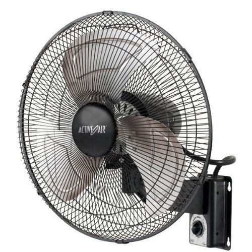 16 in. - Heavy Duty Wall Mount Fan - 90 Deg. Oscillation - 120 Volt - 3 Speed Settings - Includes 6 ft. Power...