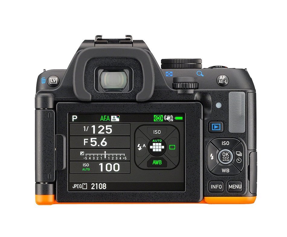 Pentax K-S2 20MP Wi-Fi Enabled Weatherized SLR Body Only (Black/Orange) N4
