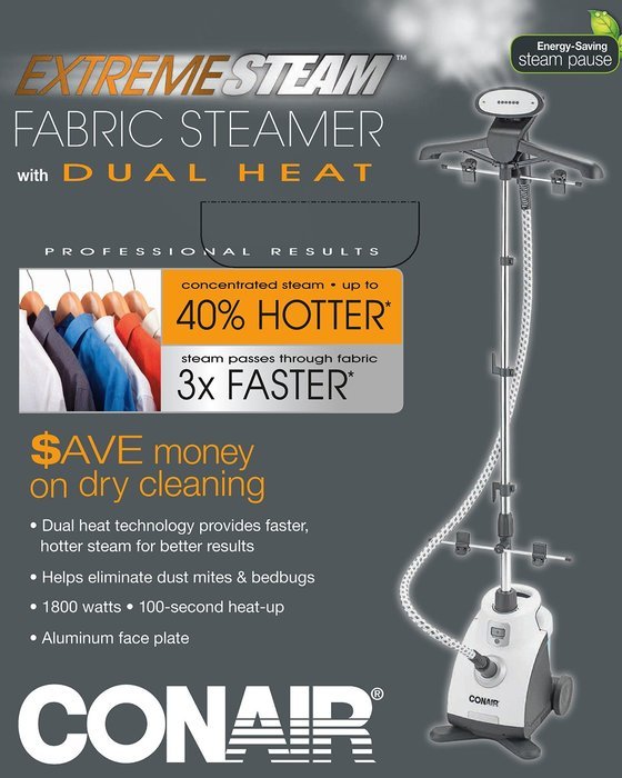 Conair ExtremeSteam Professional Upright Fabric Steamer N3