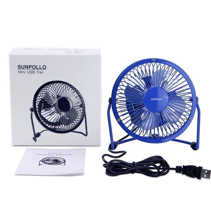 Clip On Desk Fan USB Table Fans (USB OR Battery Powered, Quietness)(Blue) N3