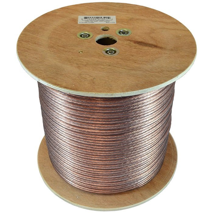 GLS Audio Premium 12 Gauge 500 Feet Speaker Wire - True 12AWG Speaker Cable 500ft Clear Jacket - High Quality... N3