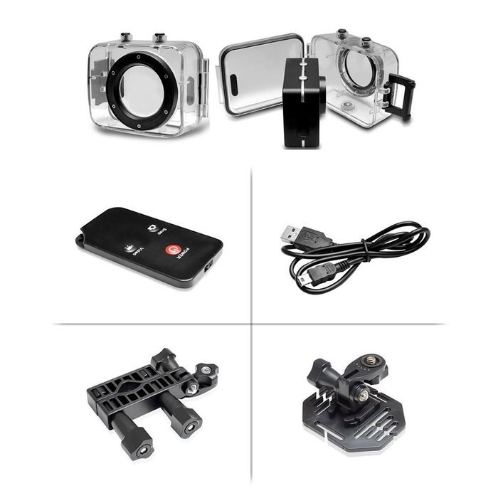 Gear Pro HD 1080p Action Cam - Hi-Res Digital Camera/Camcorder with Full HD Video, 12.0 Mega Pixel Camera, 2.4... N2