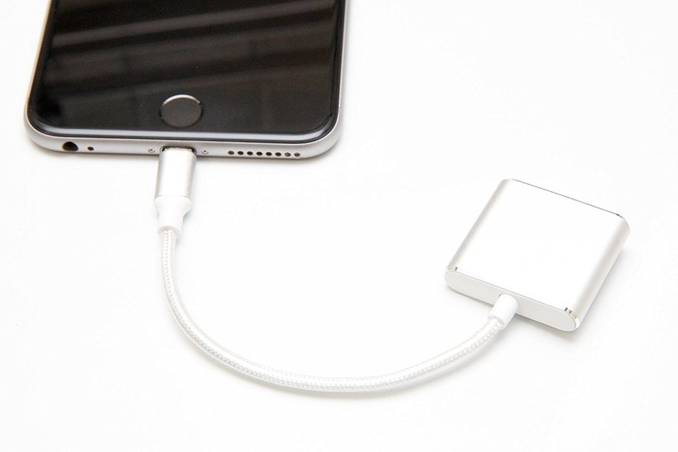 iPhone 7 Lightning to 3.5mm Power Audio Charge Headphone Jack Adapter Cable - Lightning Charging Port and Music... N7