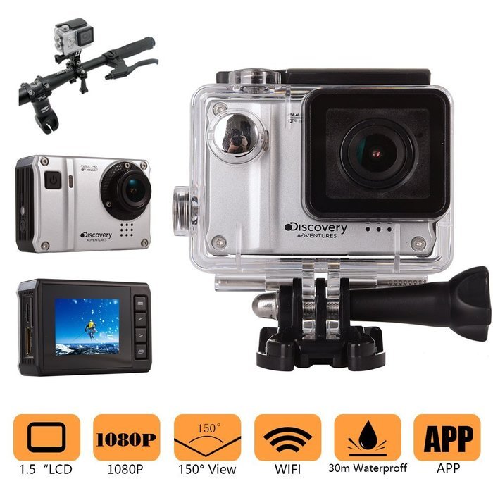 Discovery Adventures HD Sports Action Video Camera 16M 1080p 1.5" LCD 30m Waterproof Wifi Remote Extreme Sport... N6
