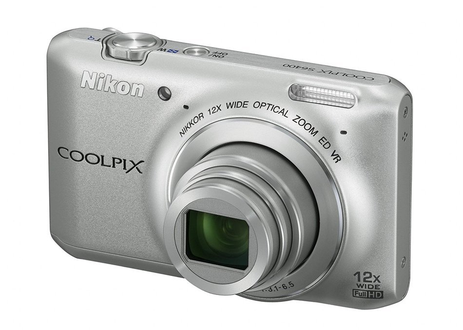 Nikon COOLPIX S6400 16 MP Digital Camera with 12x Optical Zoom and 3-inch LCD (Silver) (OLD MODEL) N26