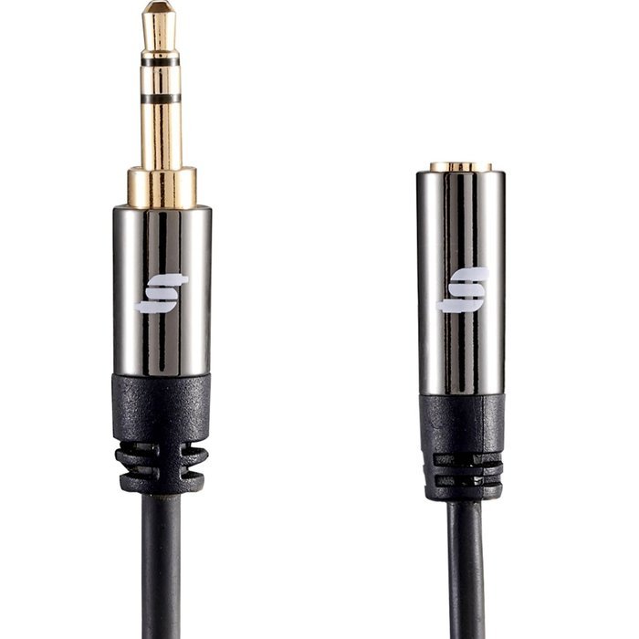 Sinseader Two Pack 6.6ft Gold Plated 3.5mm Stereo Audio Male to Female Extension Cable (KST02MF-6.6FT2) N6