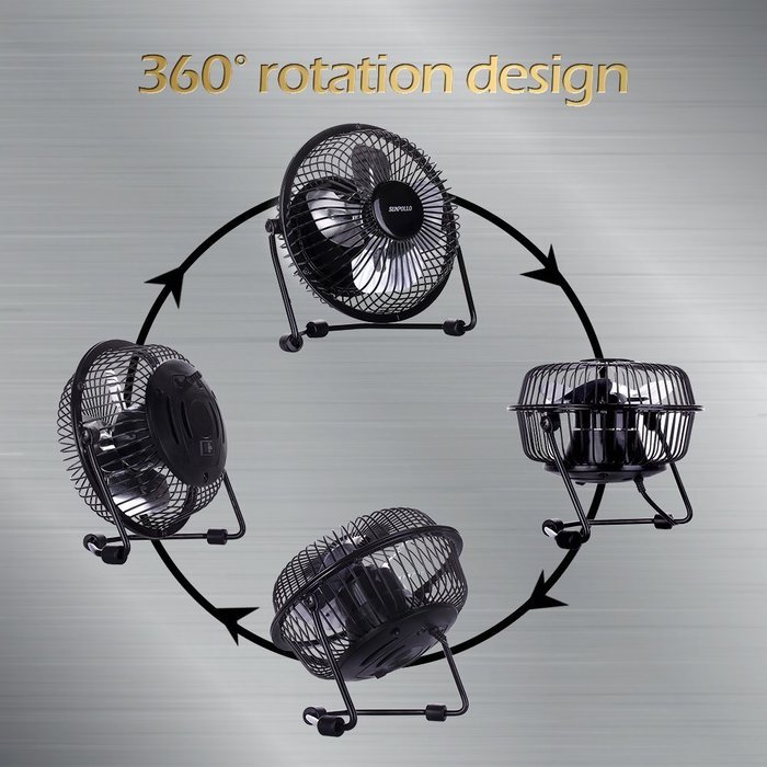 Clip On Desk Fan USB Table Fans (USB OR Battery Powered, Quietness)(Blue) N5