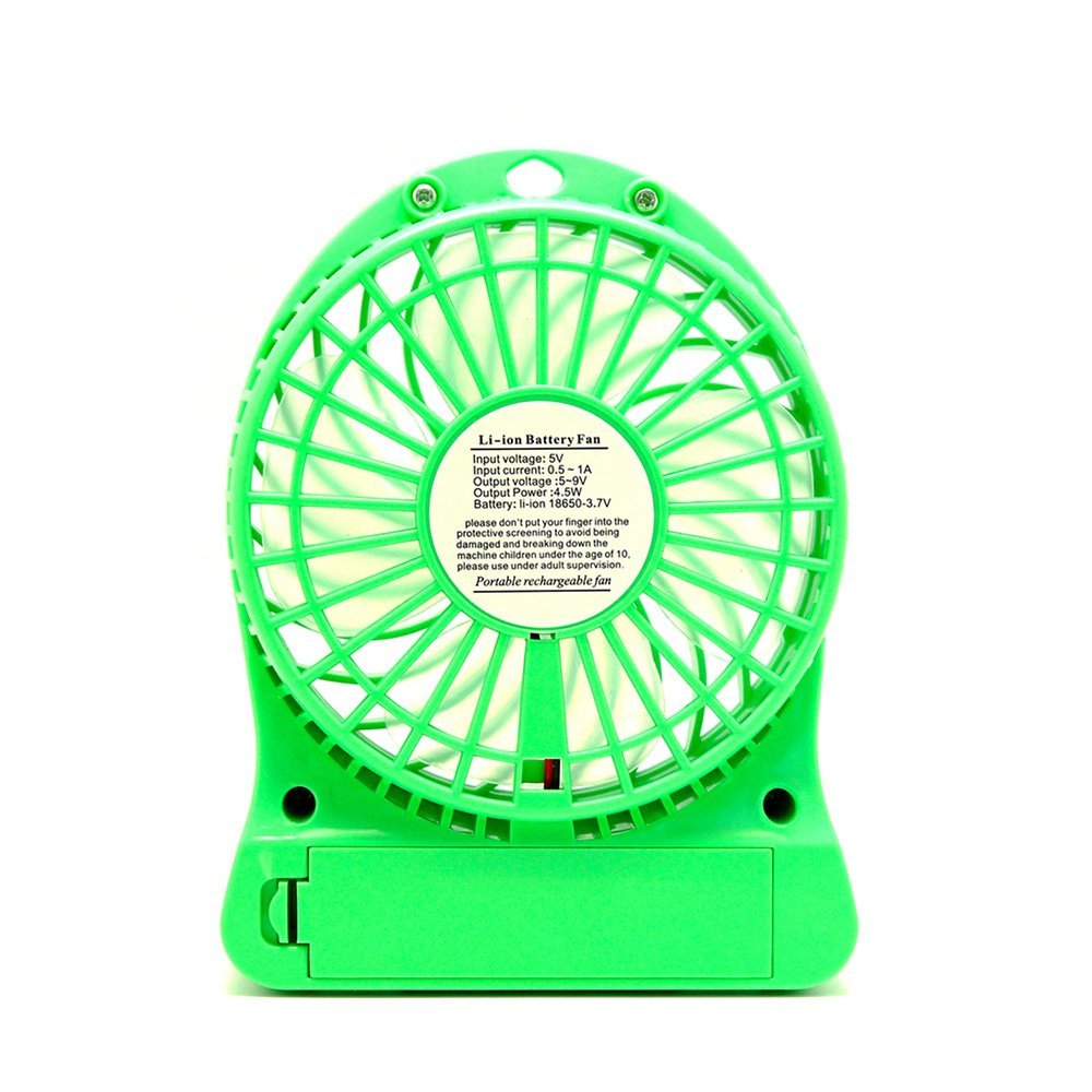 FOLOTE 4-inch Mini Hand Held Portable USB Fan Powered by Lithium ...