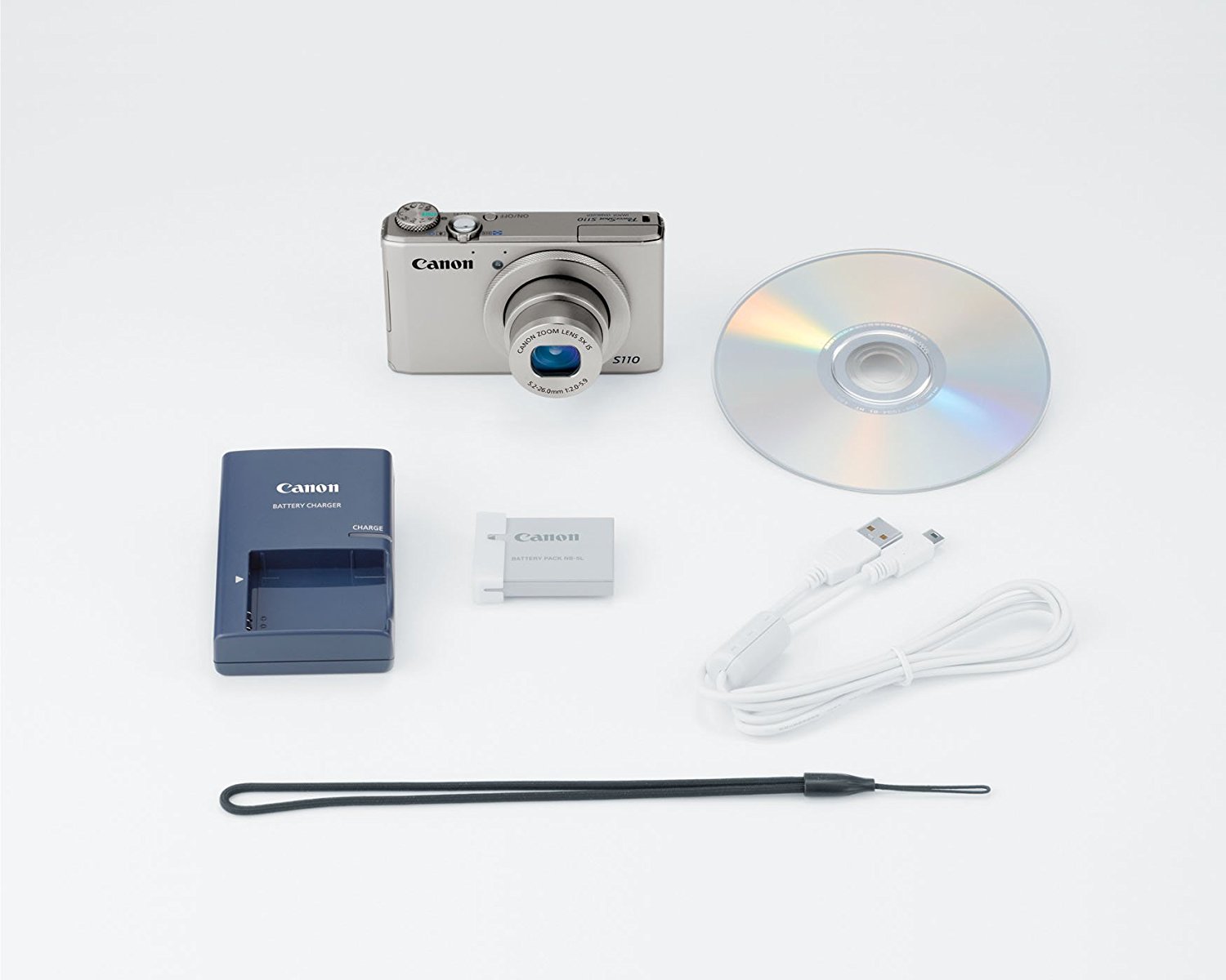 Canon PowerShot S110 12MP Digital Camera with 3Inch LCD (Black) N5