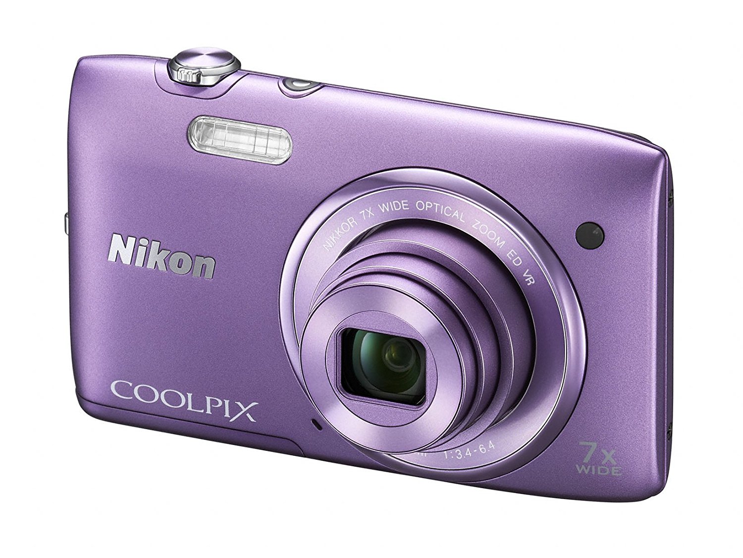 Nikon COOLPIX S3500 20.1 MP Digital Camera with 7x Zoom (Decorative ...