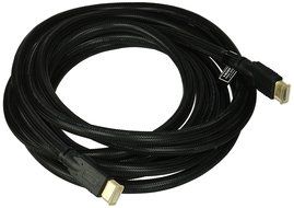 Monoprice Commercial 6ft 24AWG CL2 High Speed HDMI Cable With Ethernet w/ Net Jacket - Black N7