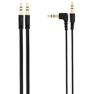 Chromo Inc. 2x Pack 3.5mm Auxiliary Cable 1 Angled and 1 Flat Audio Music Aux - Black N5