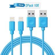 iPhone Charging Wire, MarchPower 2 Pack 10ft Extra Long Nylon Braided USB Cord Charging Cable For iPhone SE 6s... N10