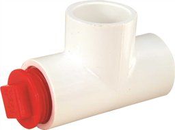 LASCO FITTINGS GIDDS-281035 Hvac Cleanout Tee With Plug, 3/4", 50 Tees Per Case - 281035
