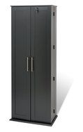 Espresso Grande Locking Media Storage Cabinet with Shaker Doors N5