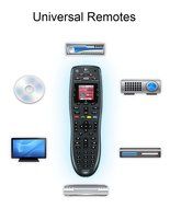 Remote Control Logitech 915-000162 Harmony 700 Rechargeable 6 Device Universal Remotes with Color Screen (Black) N3