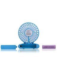 AMA(TM) Portable Mini USB Desk Fan Rechargeable Battery Operated Air Fan Air Conditioner Cooler (Black)