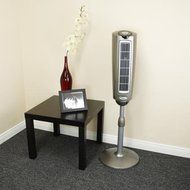 Pedestal Fan with Remote Control, 3 Powerful Speeds, 52'', Silver