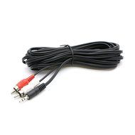 Pasow 3.5mm Stereo Male to 2RCA Male (Right and Left) RCA Audio Cable (30 Feet) N15