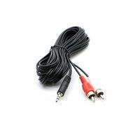 Pasow 3.5mm Stereo Male to 2RCA Male (Right and Left) RCA Audio Cable (30 Feet) N17