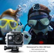 Vtin Waterproof Action Camera Video Cam, HD 1080P 12MP Camcorder, 15M WIFI Control, 30M/98ft Underwater Camcorder... N4