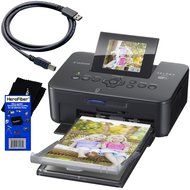 Canon SELPHY CP910 Black Portable Wireless Compact Photo Color Printer + USB Printer Cable + HeroFiber Ultra Gentle...
