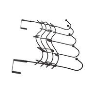 The Door 5 Hook Rack Decorative Hanger for Hanging Your Clothes Coat Hat , Black by Lightess N3