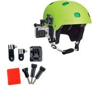 FOTOWELT Adjustment Curved Adhesive Helmet Side Mount kit for GoPro Hero 4 Hero 3+ Hero 3 Hero 2 Hero 1 N6