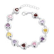 Fashion Jewelry Women Lots Style Silver Plated Charm Bangle Cuff Bracelet Gifts N8