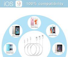 iPhone Charging Wire, MarchPower 2 Pack 10ft Extra Long Nylon Braided USB Cord Charging Cable For iPhone SE 6s... N11