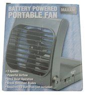 Maxam Battery Powered Portable Fan