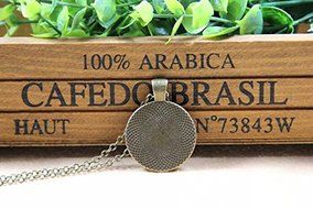 Wisdom Howling Wolf Necklace Pendant Charm Time Gemstone Jewelry