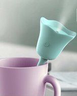 Yosoo Portable Tulip flowers USB Air Humidifier &amp; Mist Diffuser For Office Household Room Health Care (Blue) N2