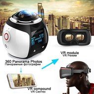 OVTECH Wireless 360 Degree Panoramic Camera 3D VR Action Sports Camera Wifi 16MP 4K HD 30fps Waterproof 230&deg; Lens... N5