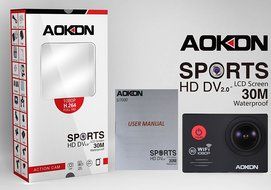 Aokon Action Camera SJ7000 Sports Waterproof Camera 1080P 12M HD Helmet Motorcycle Underwater Cam - 170&deg;Wide Angle... N20
