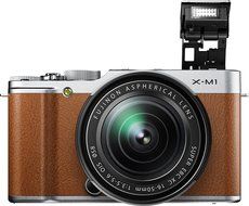 Fujifilm X-M1 Compact System 16 MP Digital Camera with 3-Inch LCD Screen - Body Only (Brown) N38