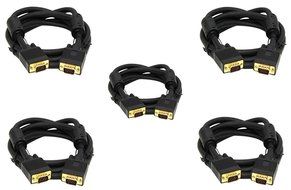 C&amp;E 1 Pack, 25 Feet, VGA Male to Male Black, with ferrites Black, CNE503394 N3