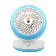 Cideros Mini Desk Humidifier Fan Personal Cooling Air Misting Fan USB Powered with Built-in Rechargeable Battery...