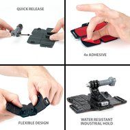 Action Cam Surf Mount Bundle with Chest Strap , Float Grip , Wrist and Adhesive Surfboard Mounts for GoPro Hero4... N2