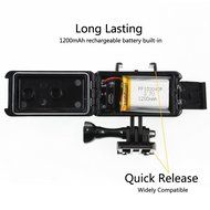 SHOOT Waterproof Underwater Diving Light LED Video Night Light Rechargeable 1200mAh N4