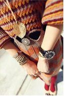 Fashion Womens Charm Golden Leaf Pendant Necklace Long Sweater Chain Jewelry