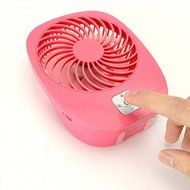 Honeyall Portable Mini Rechargeable USB Fan Vertical high speed mini fans with 3 modes Sleeping Breeze,Natural...