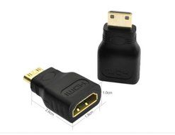 Mini HDMI (Type C) Male to HDMI (Type A) Female Adapter V1.4 Connector HDTV N4