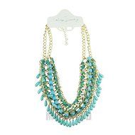 Fashion Jewelry Pendant Chain Crystal Choker Chunky Statement Bib Necklace