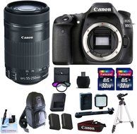Canon EOS 80D + Canon 55-250mm IS STM + 2 32GB Transcend SD Memory Cards + Spare LP E6 + LED Video Light Kit &amp;...