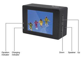 Generic 4K HD Wi-Fi Sports Action Camera 2.0 Inch 16MP 170 Degree Ultra-wide Angle Lens Action Bicycle Motorcycle... N6