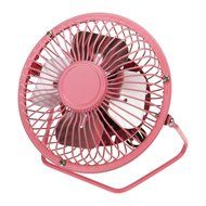 Starsource Adjustable Four Fan Blade 4 Inch USB Mini Desktop Fan With ON/OFF Switch ( Pink )